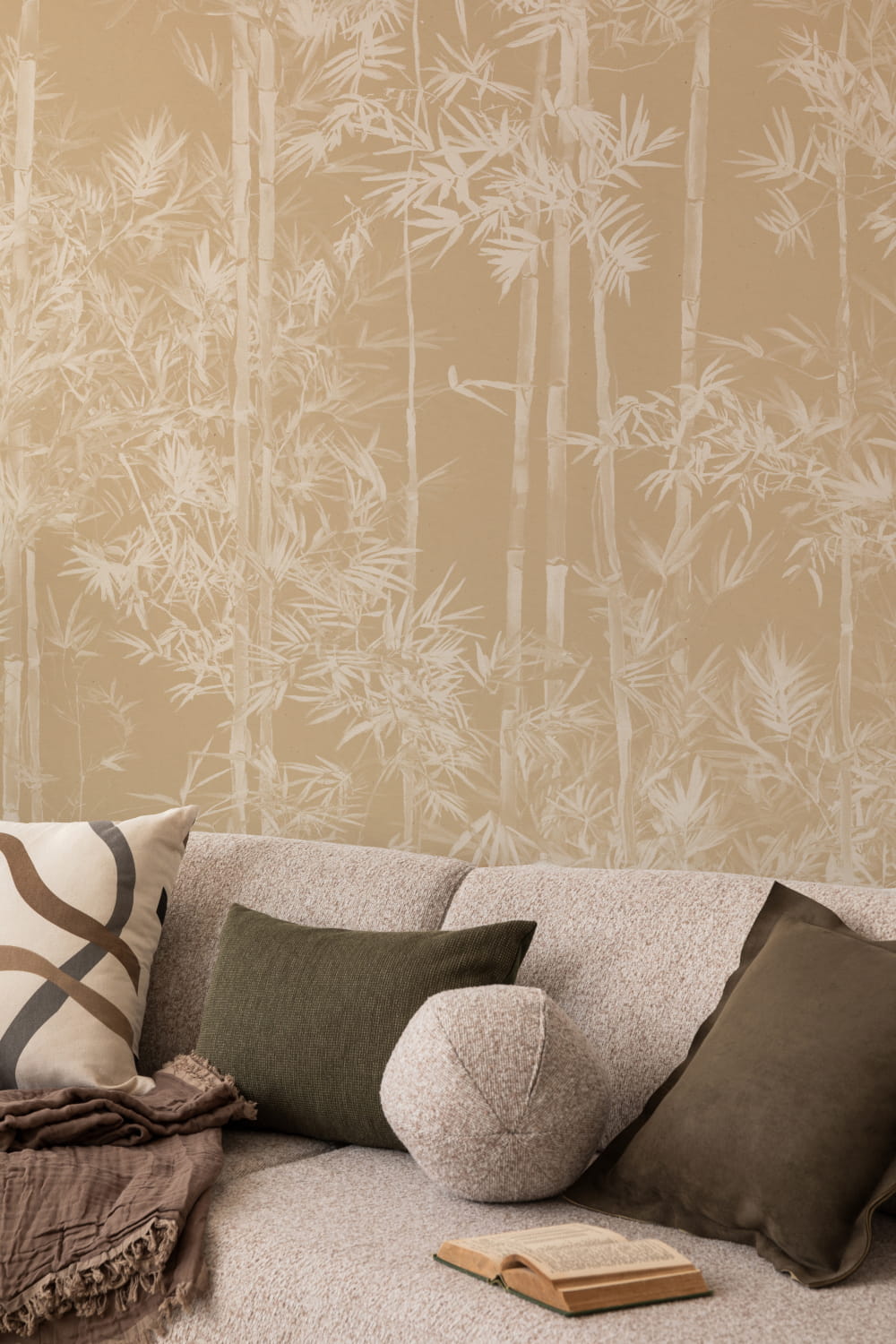 Wandbild Bamboo Beige - Panel A