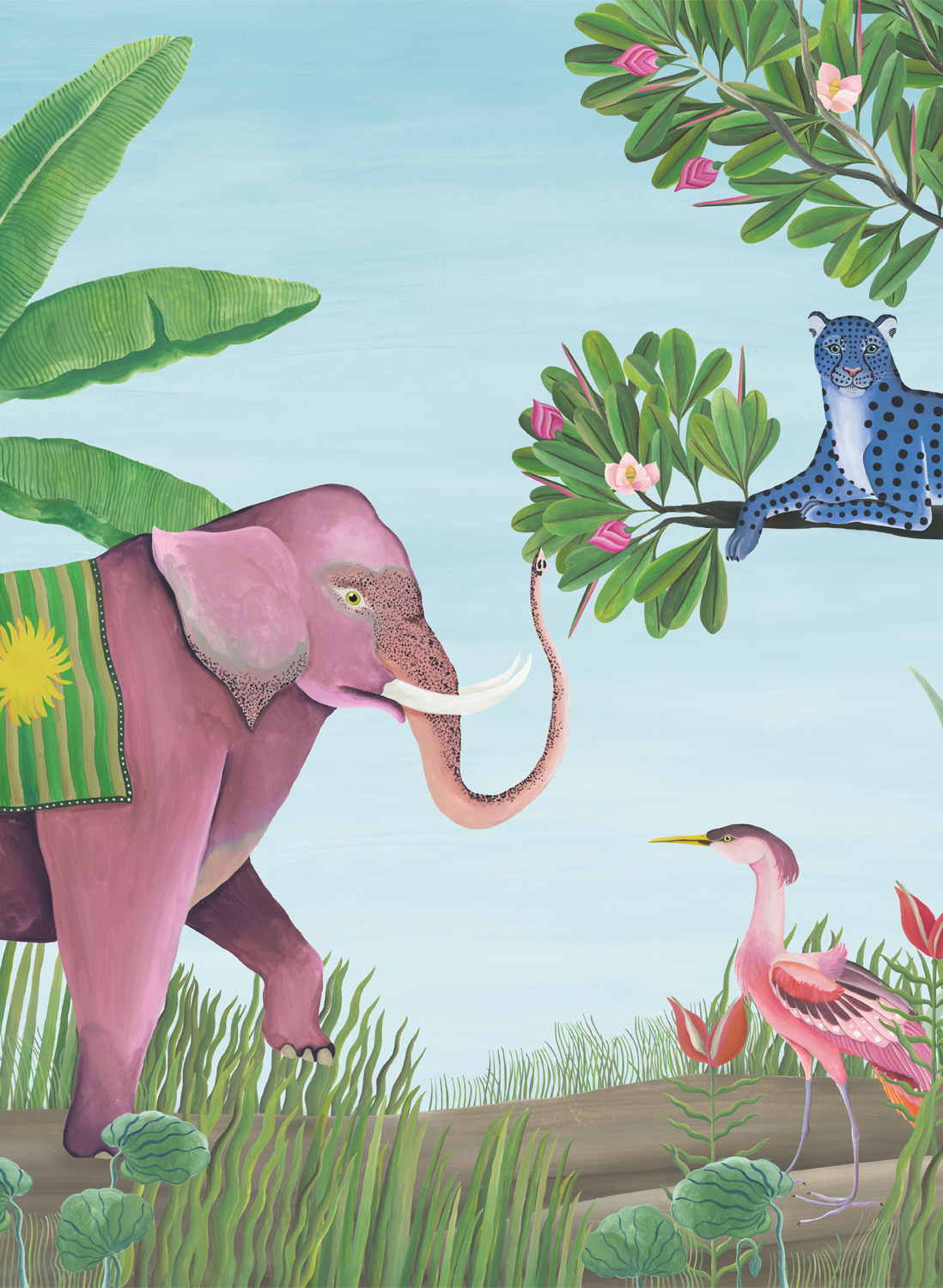 Wandbild Jungle Friends - Glacier