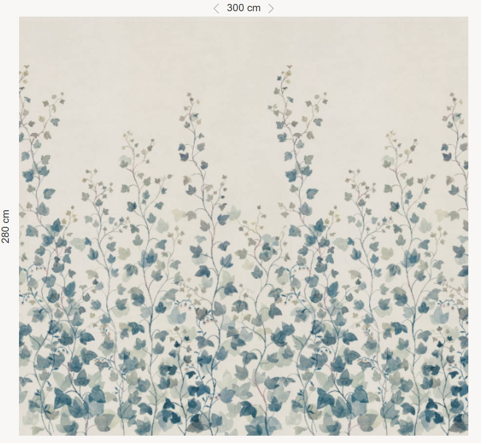 Wandbild Ivy - Blue