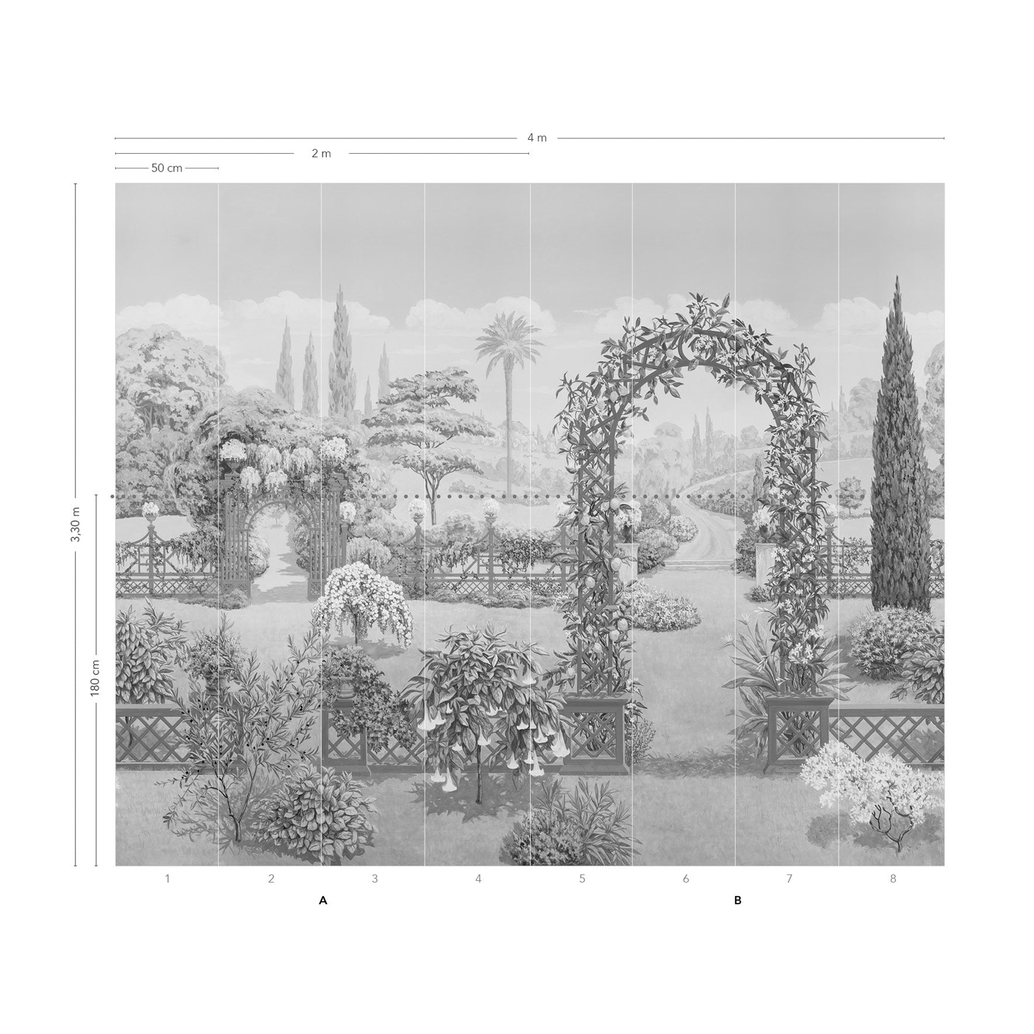 Tapete Paradis Perdu - Naturel Panel B