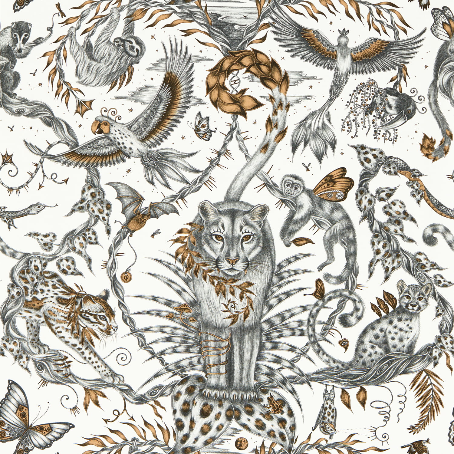 Tapete Bosque Dreams - Bronze