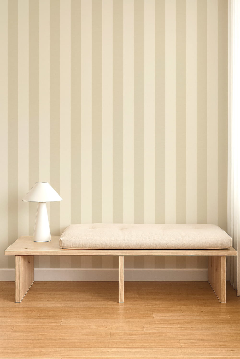 Tapete Central Stripe - Pebble