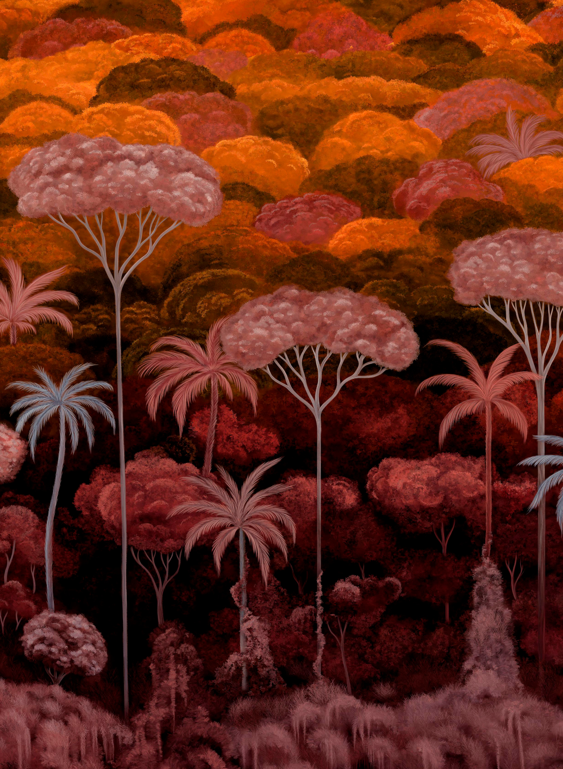 Wandbild Ciel Tropical - Bright Pimento
