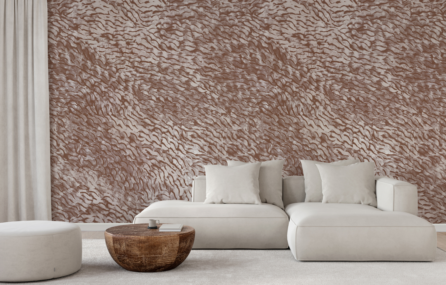 Wandbild Cascade - Terracotta