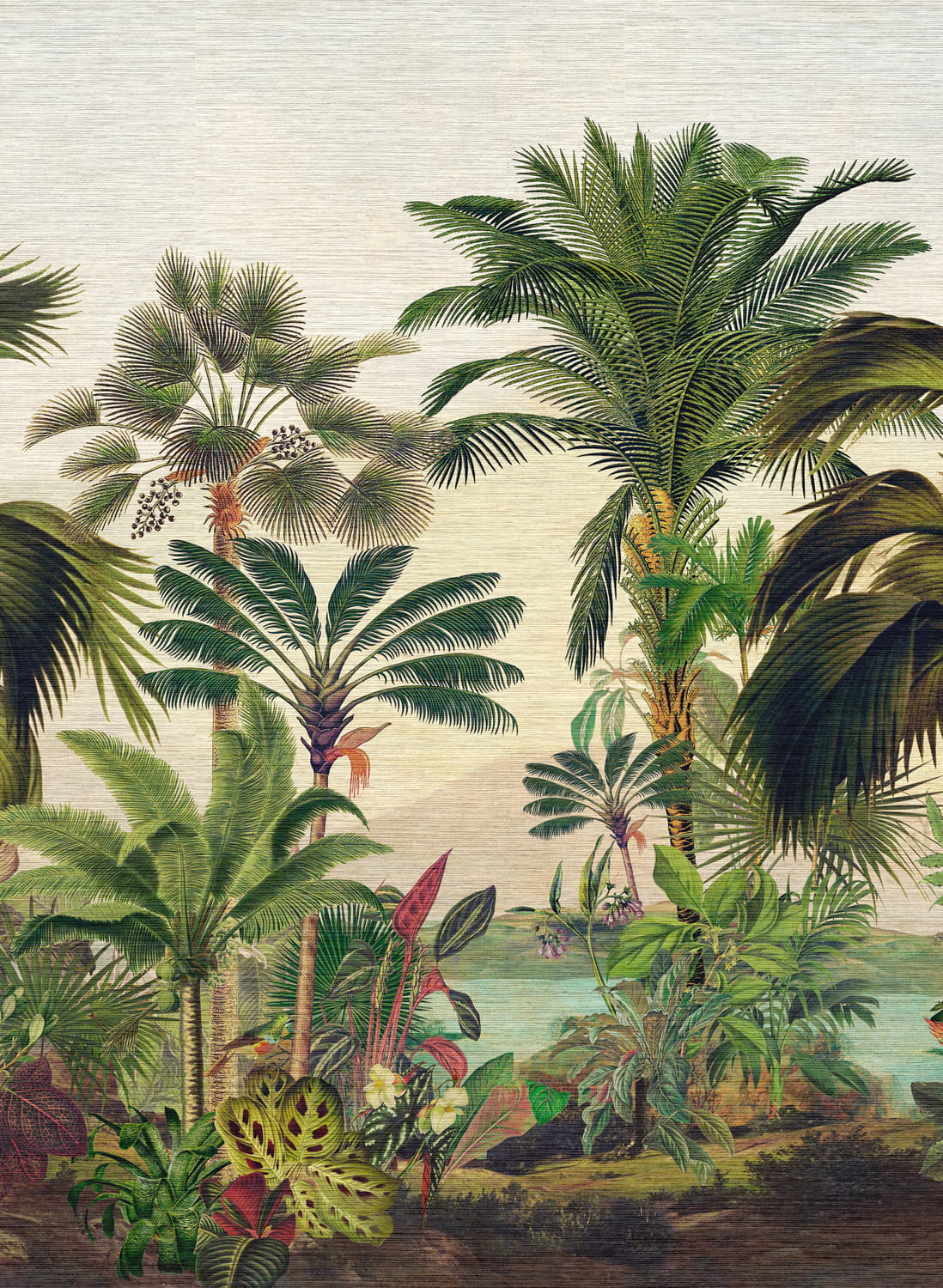 Wandbild Reverie Tropicale - Jungle Green