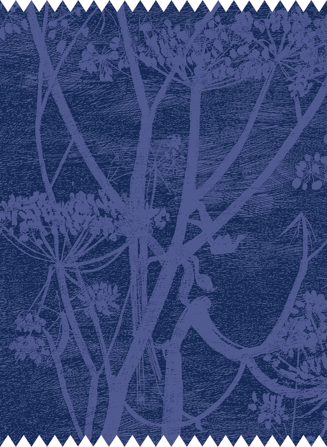 Stoff Cow Parsley Velvet - Hyacinth & Ink