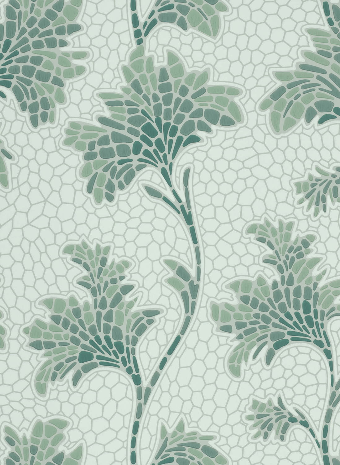 Tapete Mosaic Trail - Aquamarine