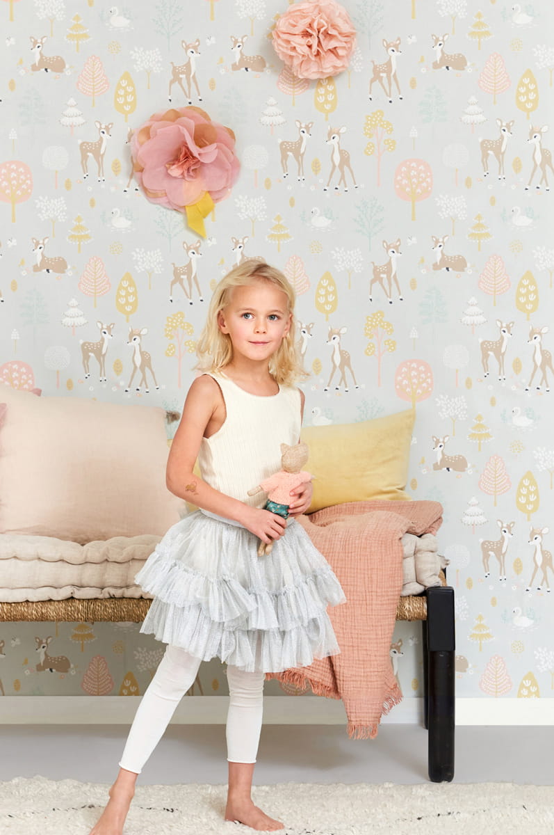 Tapete Golden Woods - Soft Grey