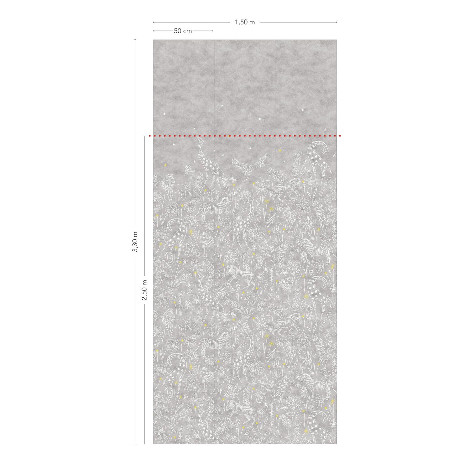 Wandbild Serengeti - Gris