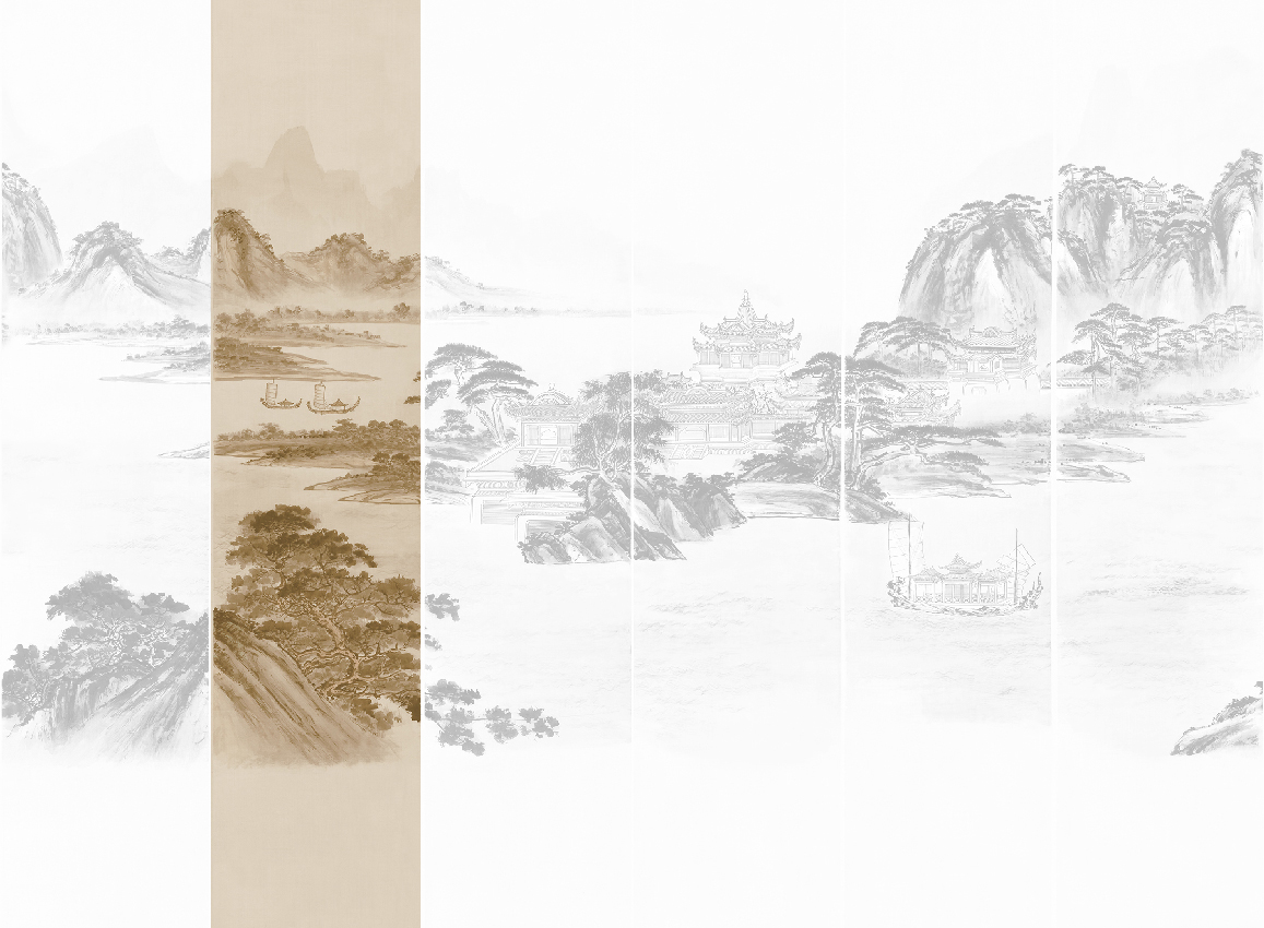 Wandbild Kaisui - Sepia Panel 2