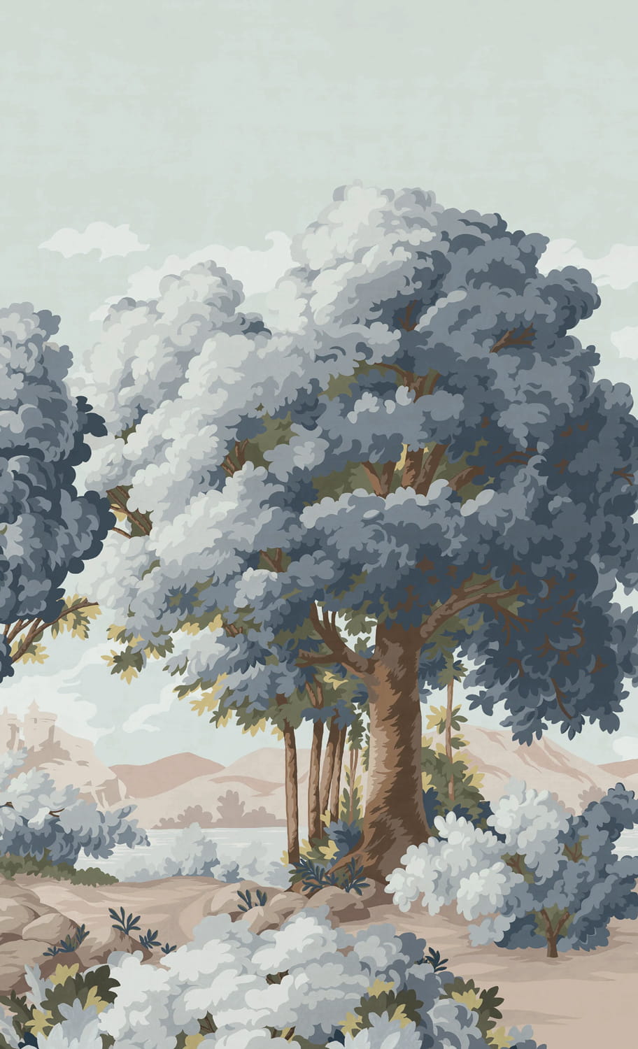 Papier peint Vallée des Peintres - Bleu Panel B
