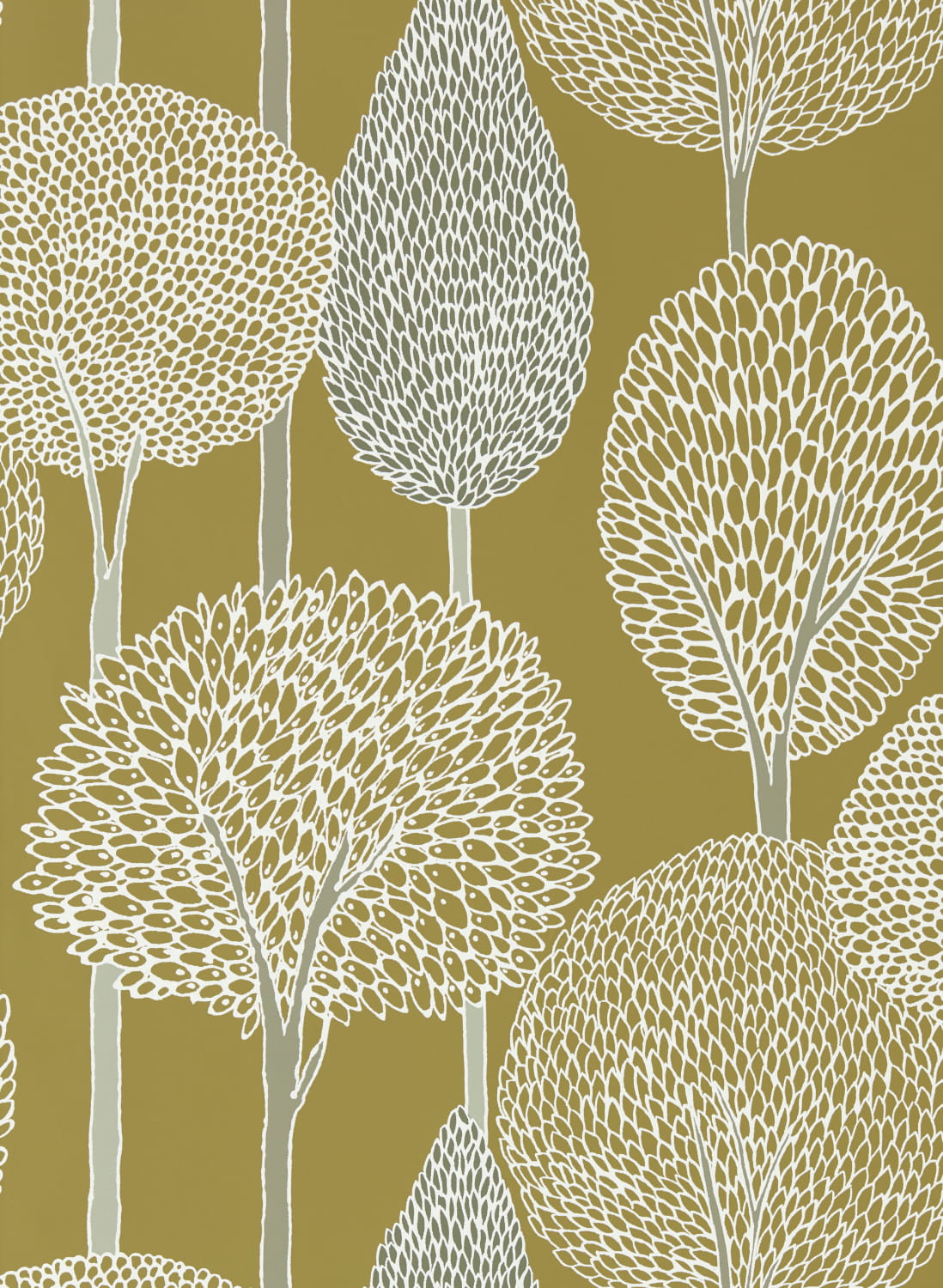Tapete Silhouette - Ochre/ Taupe