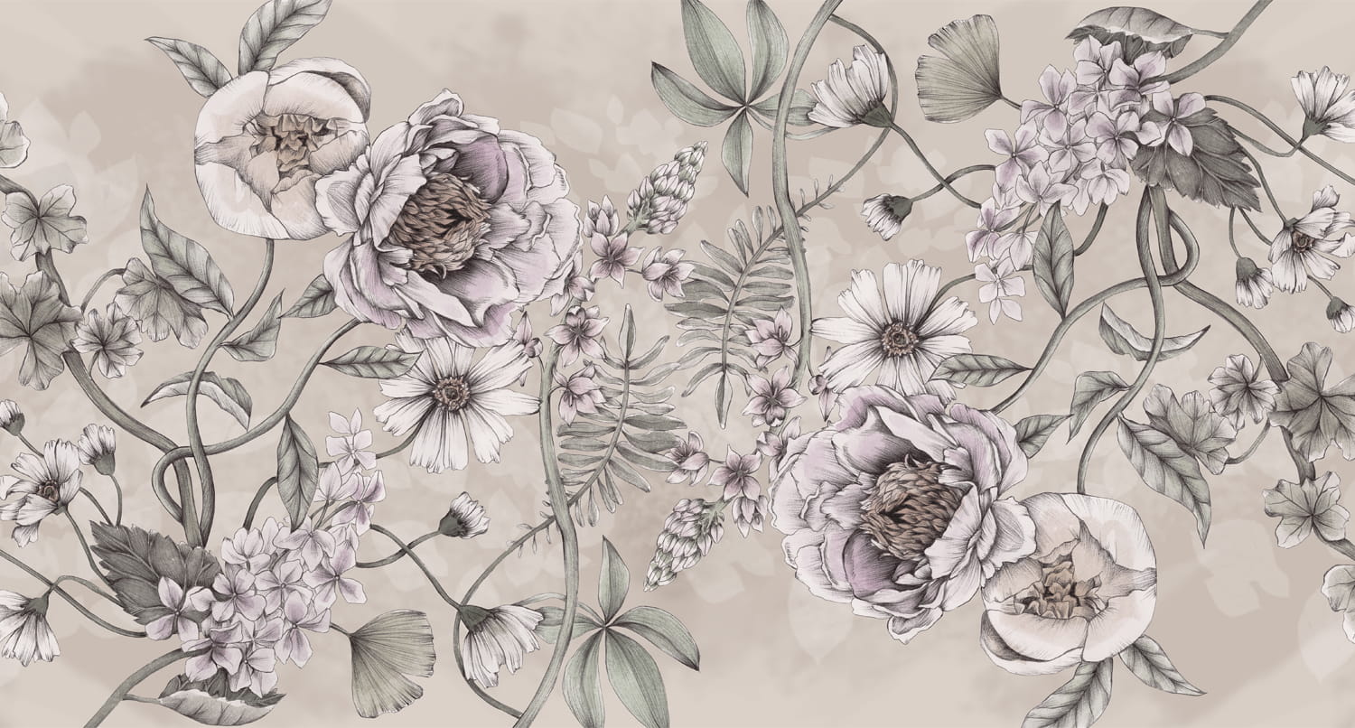 Wandbild Spring Flower - Sand