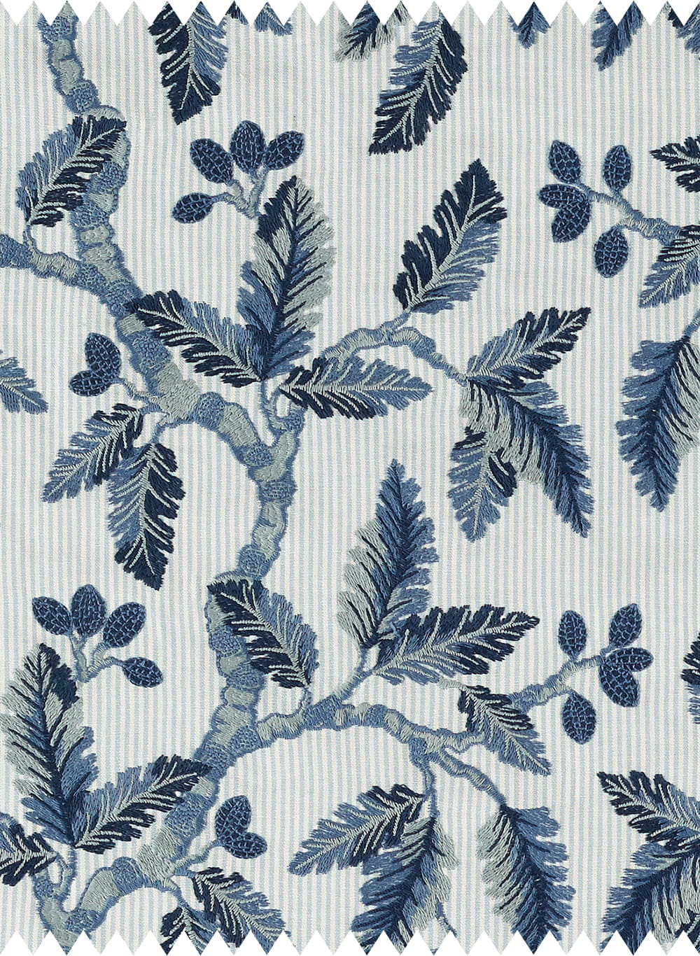 Stoff Oaknut Stripe - Indigo/ Multi
