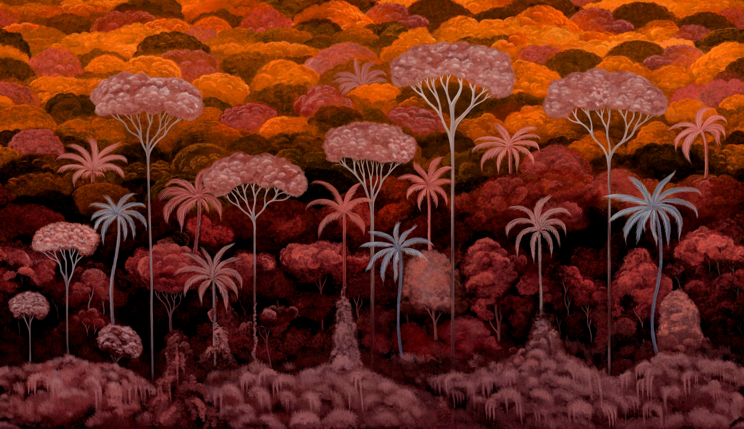 Wandbild Ciel Tropical - Bright Pimento