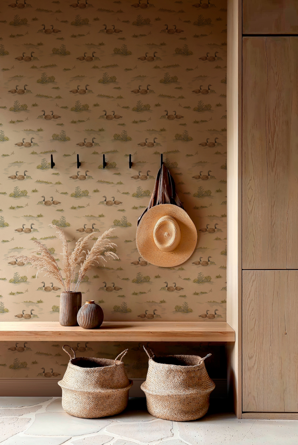 Tapete Mallard Duck - Sage