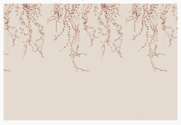 Wandbild Aralia - Burgundy