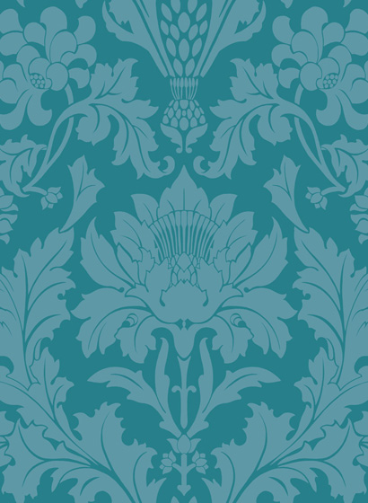 Tapete Fonteyn - Petrol Blue