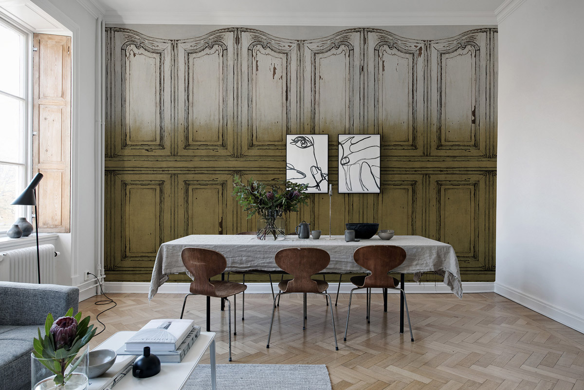 Wandbild Parisian Panels - Dip Dye Yellow