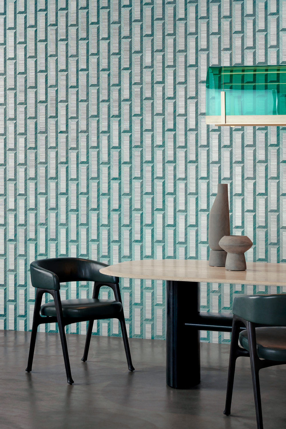 Tapete Biseau - Turquoise Teal