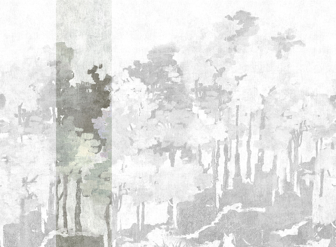Wandbild Funes - Grey Panel 2