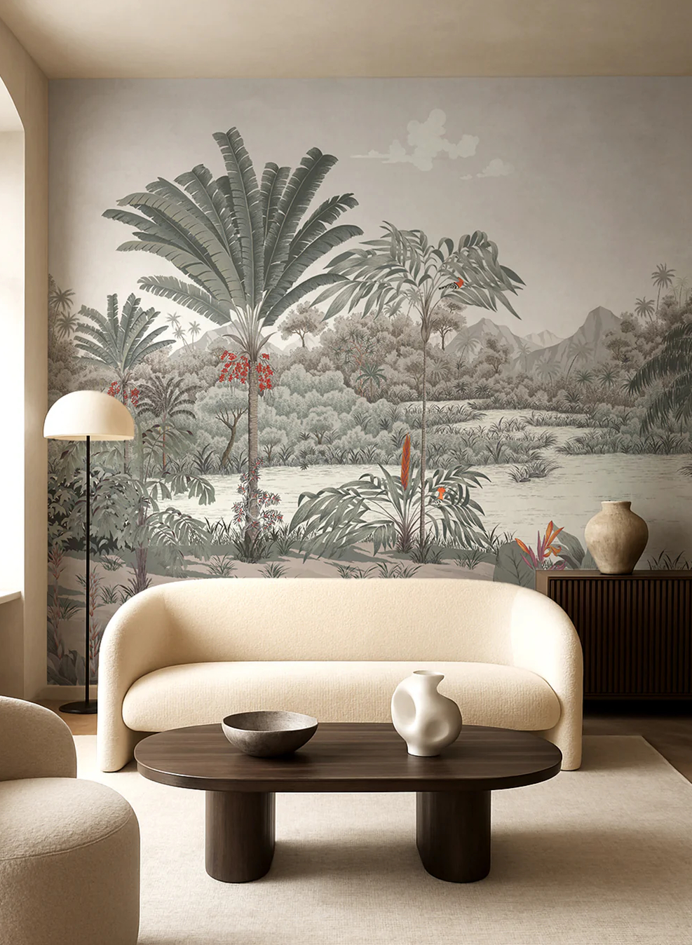 Wandbild Riviere des Parfums Gris