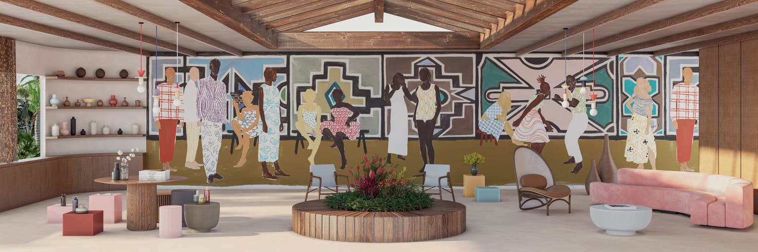 Mural Ndebele - Panel 5