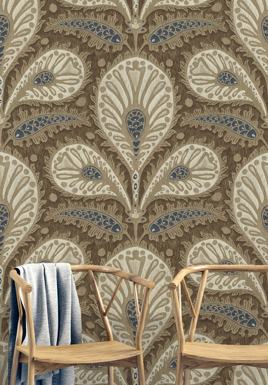 Tapete Ikat Clover - Brown