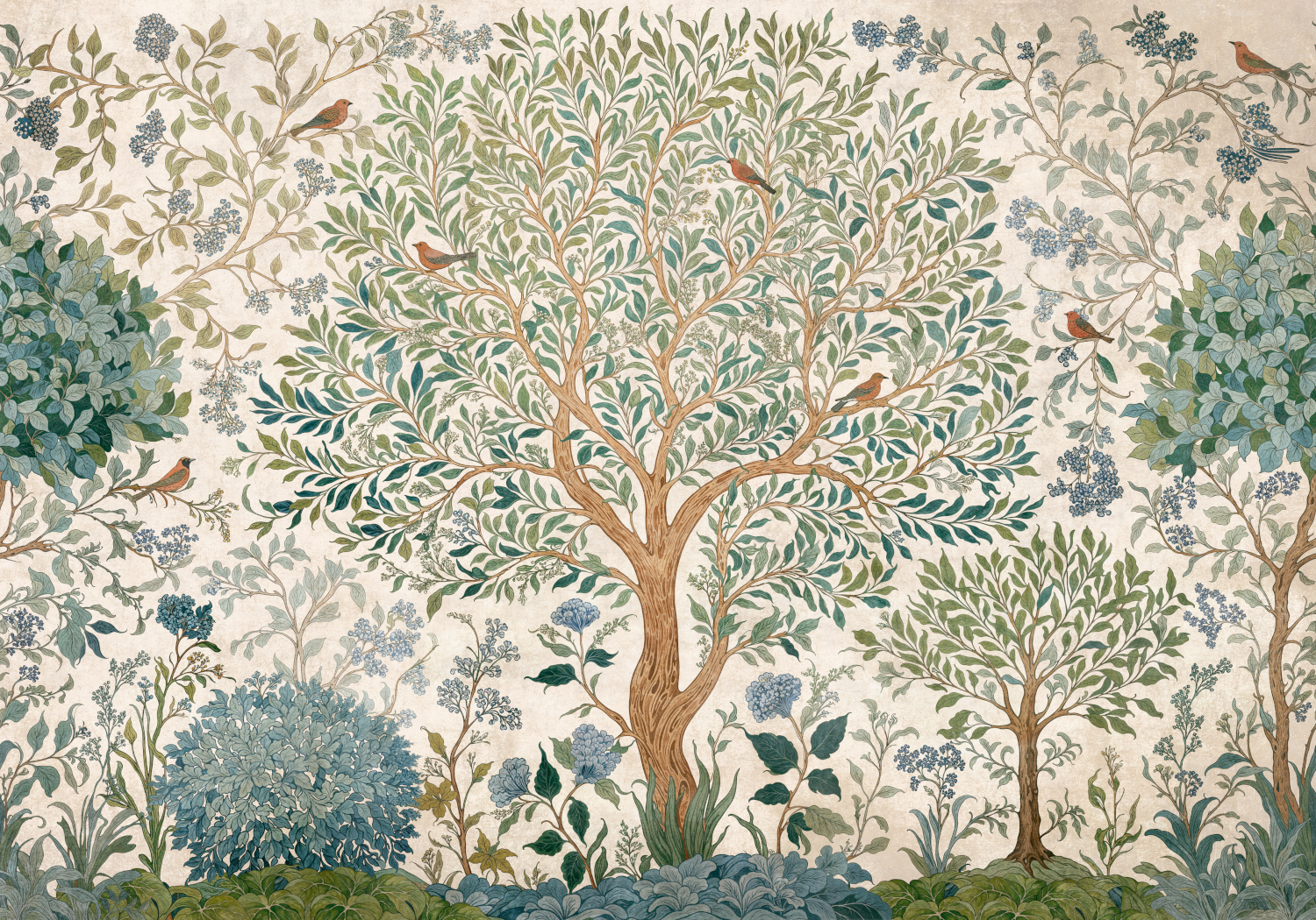 Wandbild Varanasi Tree - Stone