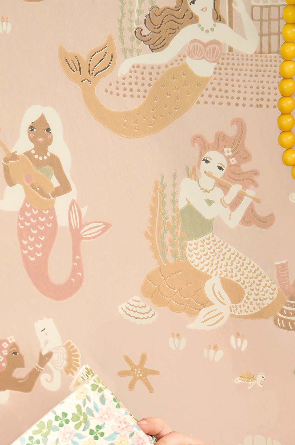 Tapete Mermaid Reef - Sweet Pink