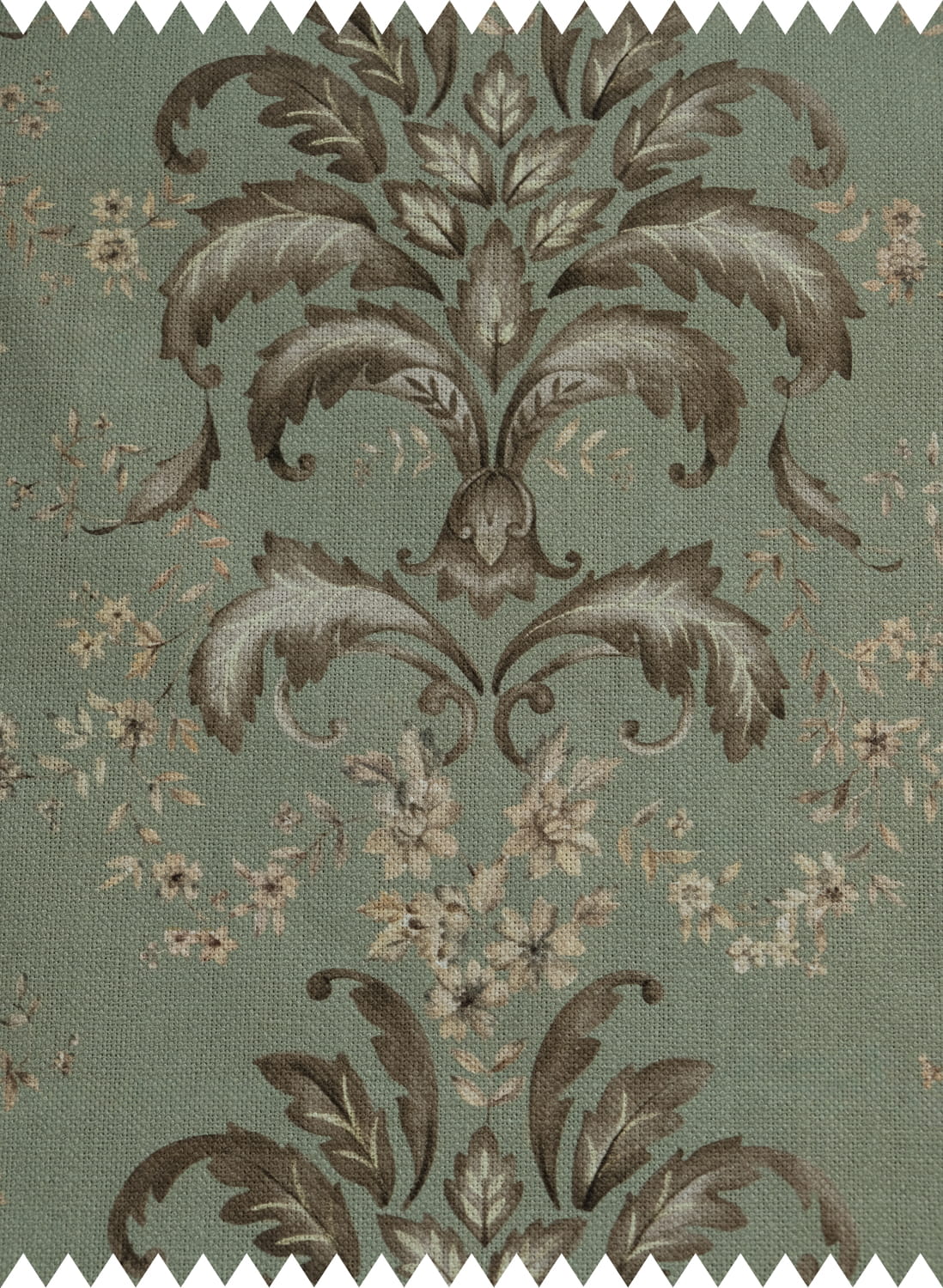 Stoff French Damask - Aqua
