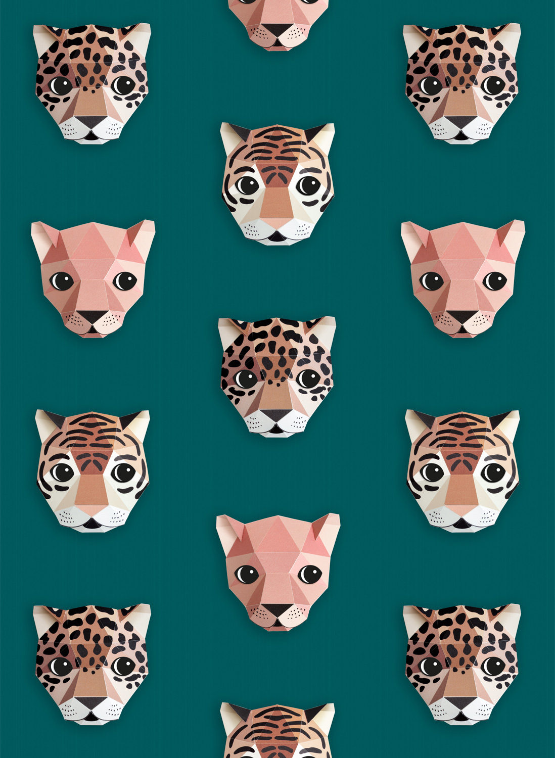 Tapete Panthera - green