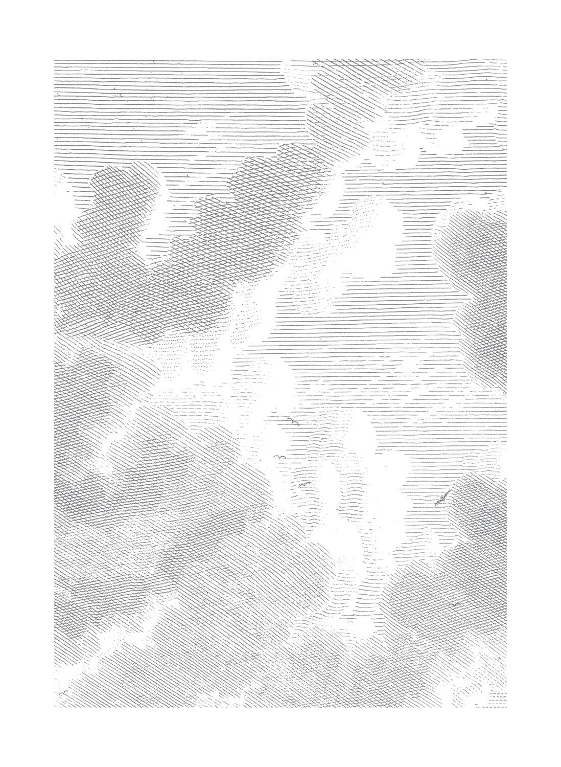 Wandbild Engraved Clouds 2 - M