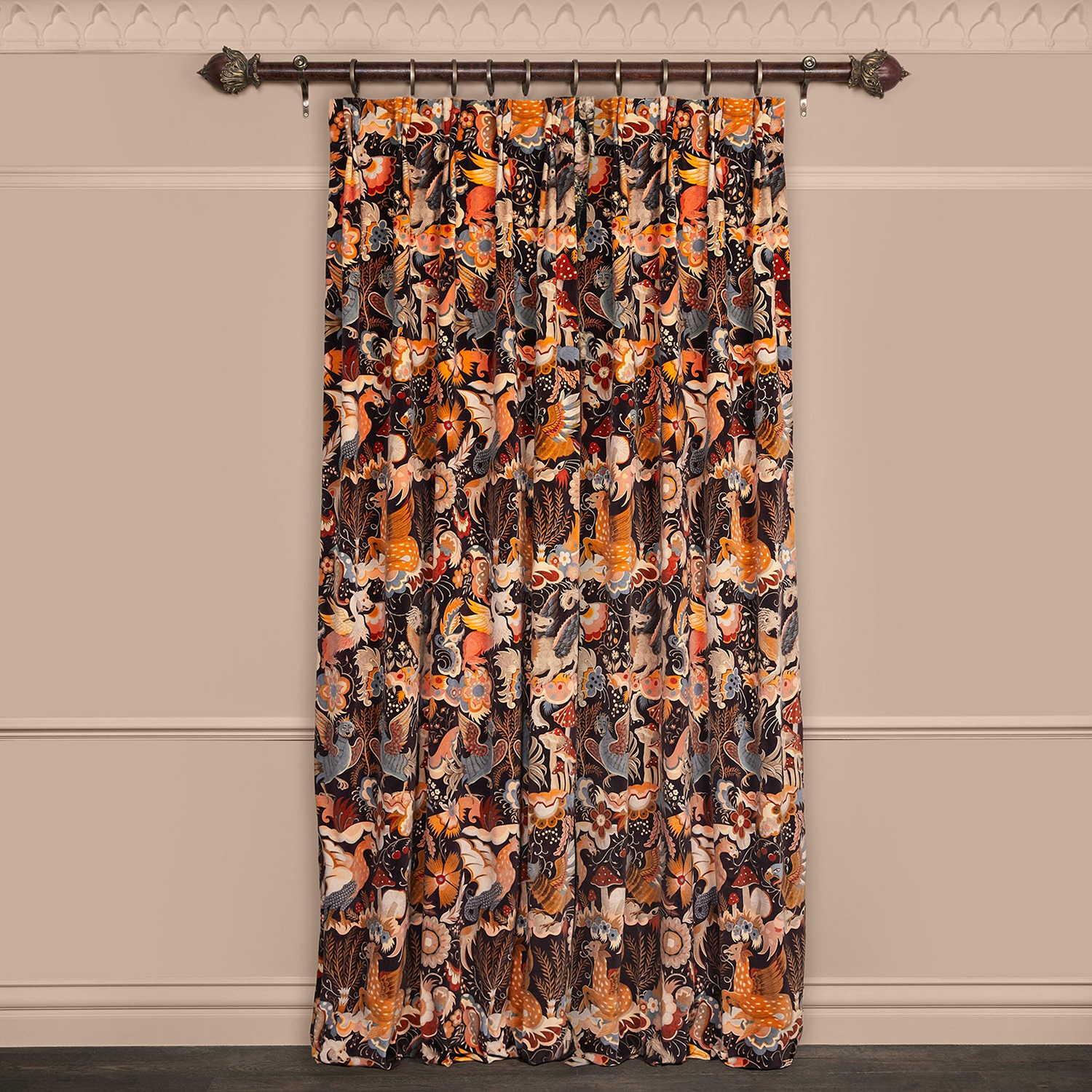 Stoff Phantasia - Velvet - Selenite Orange