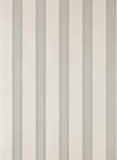 Tapete Block Print Stripe - Dimity/ Lamp Room Gray/ Gold