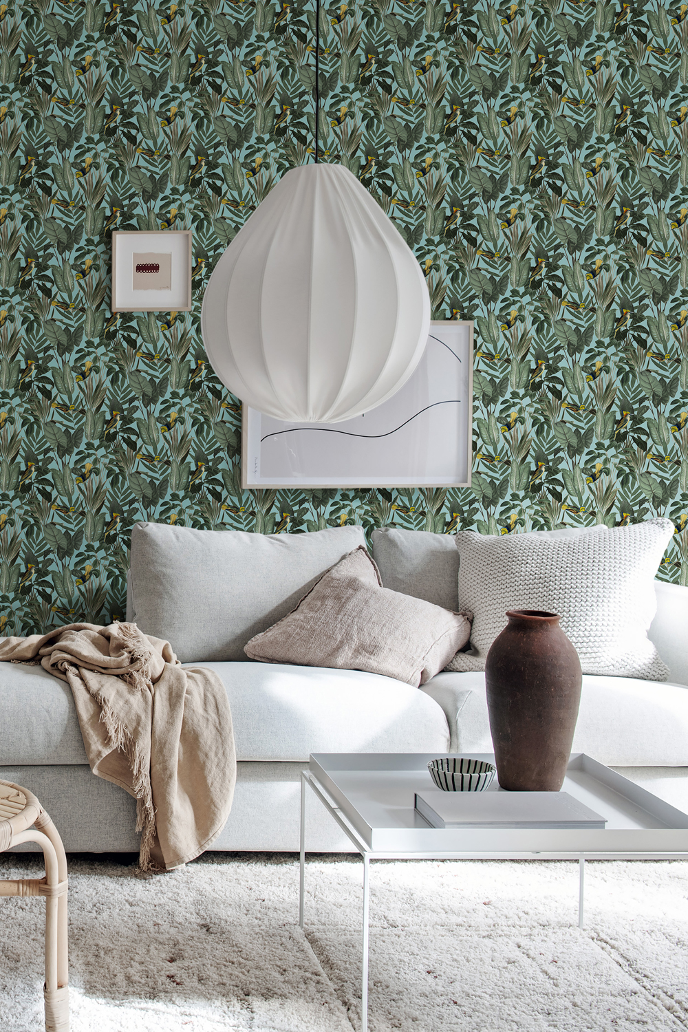 Tapete Birds of Paradise - Lush Green