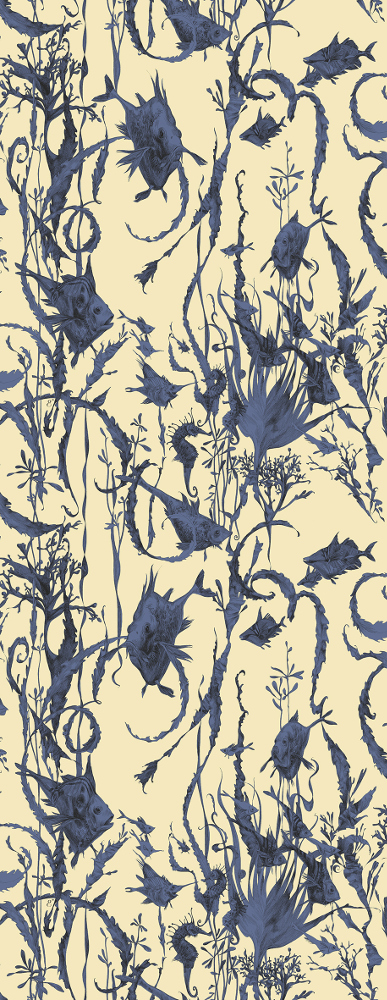 Tapete Jardin Marine - RM115-01 - Bleu
