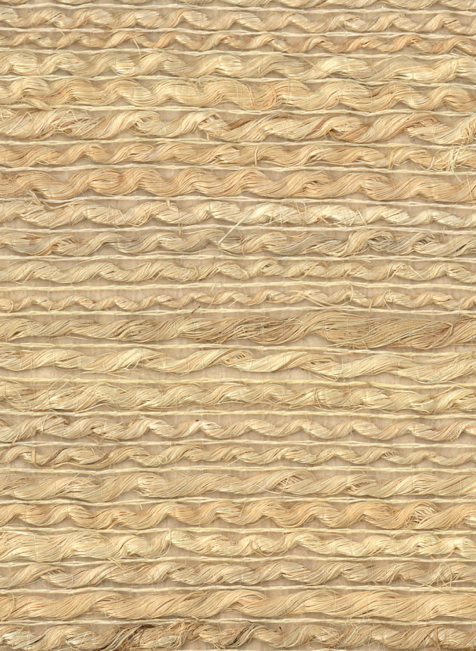 Tapete Abaca Tressé - Naturel Blanc