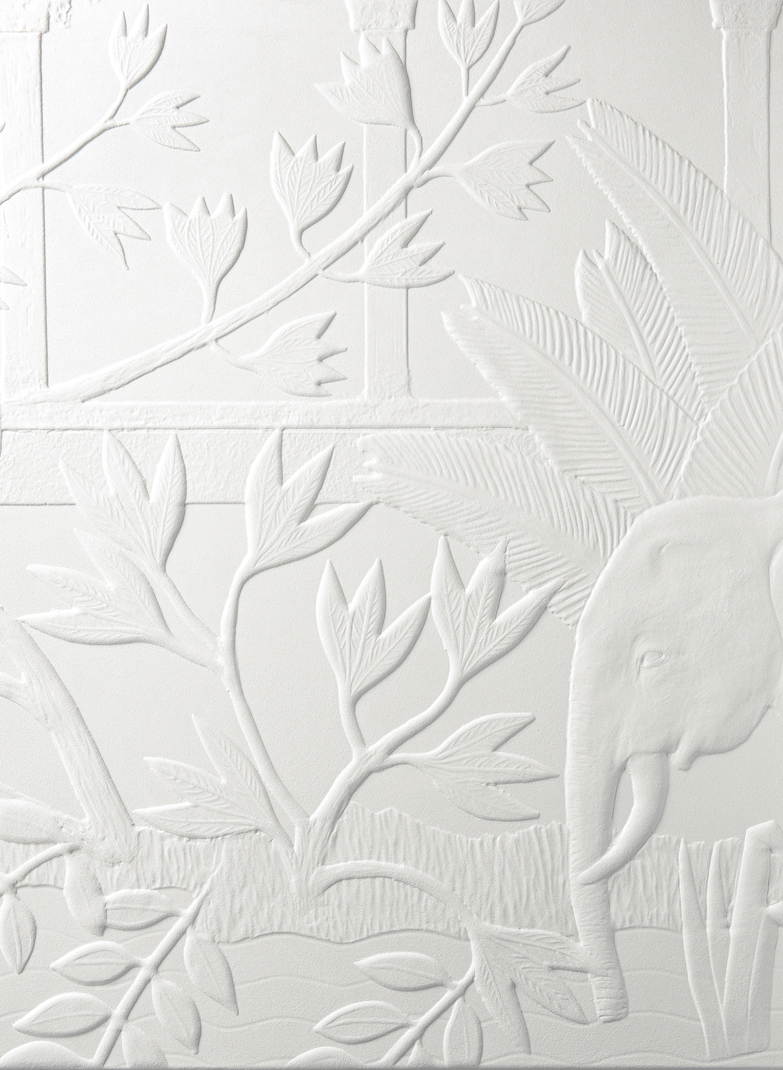 Wandbild Between Rivers - Cream