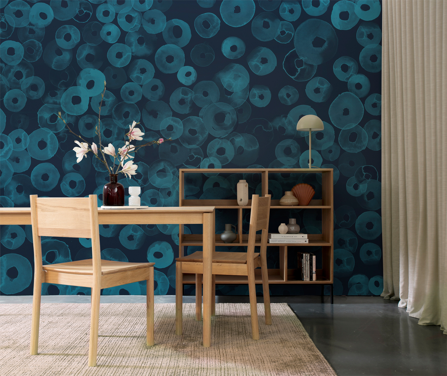Wandbild Cellular Patterns - Sapphire