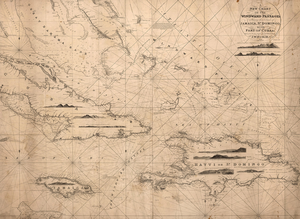 Wandbild Navigation Lines