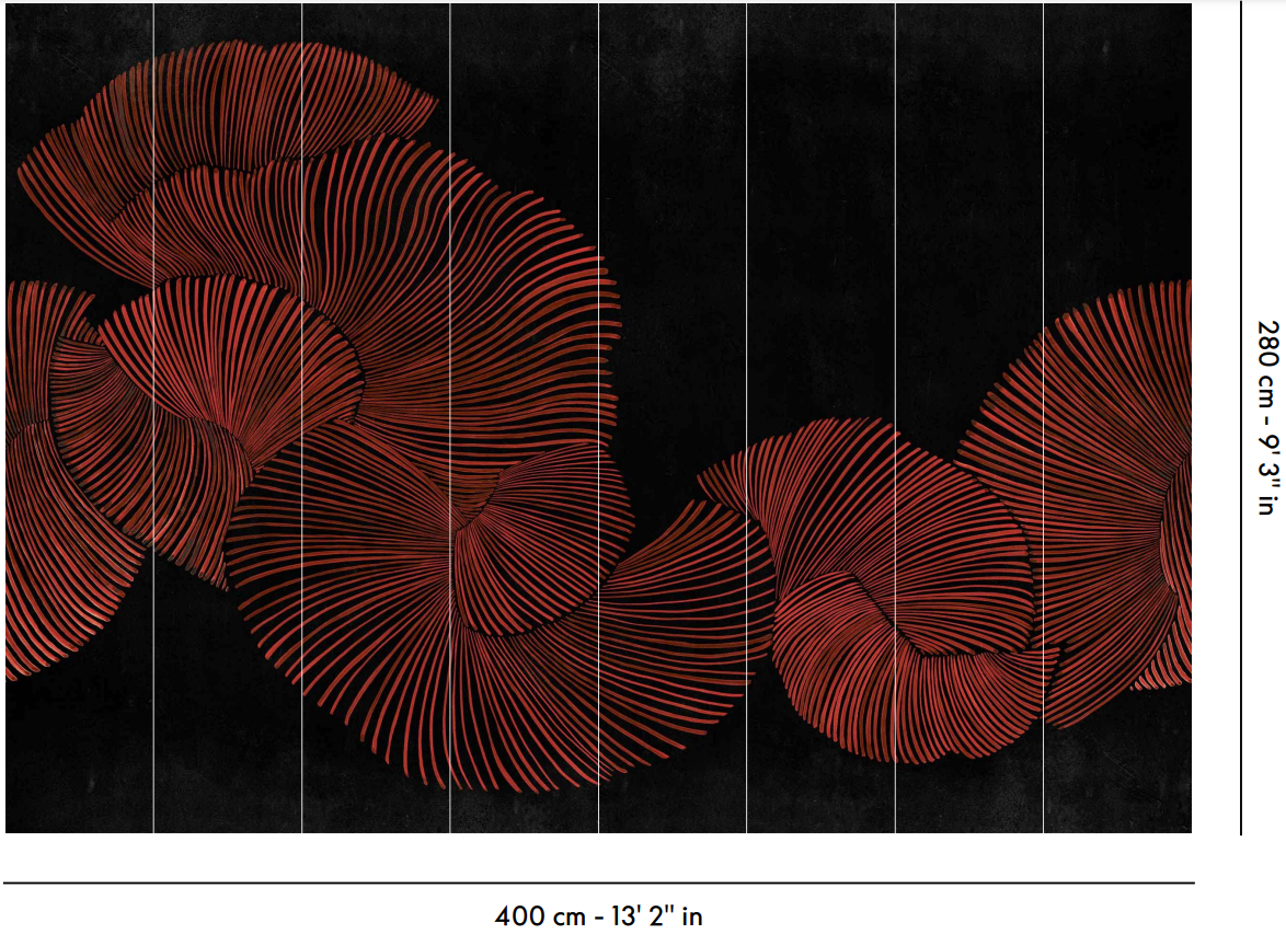 Wandbild Diving Moment - Red