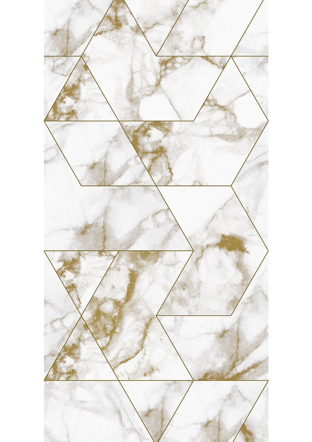 Tapete Marble Mosaic - Gold