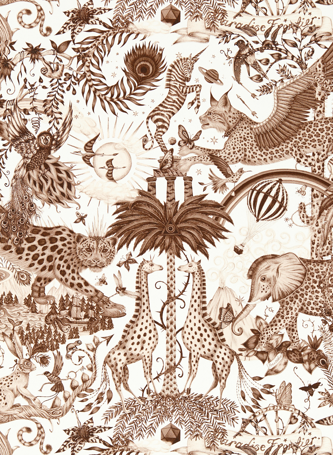 Tapete Paradise Lost - Sepia