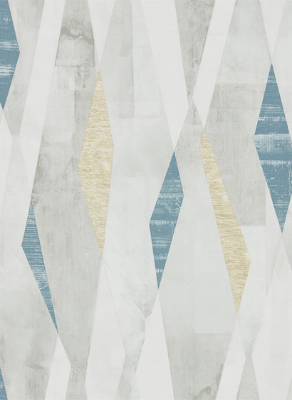 Tapete Vertices - Ink/ Gold