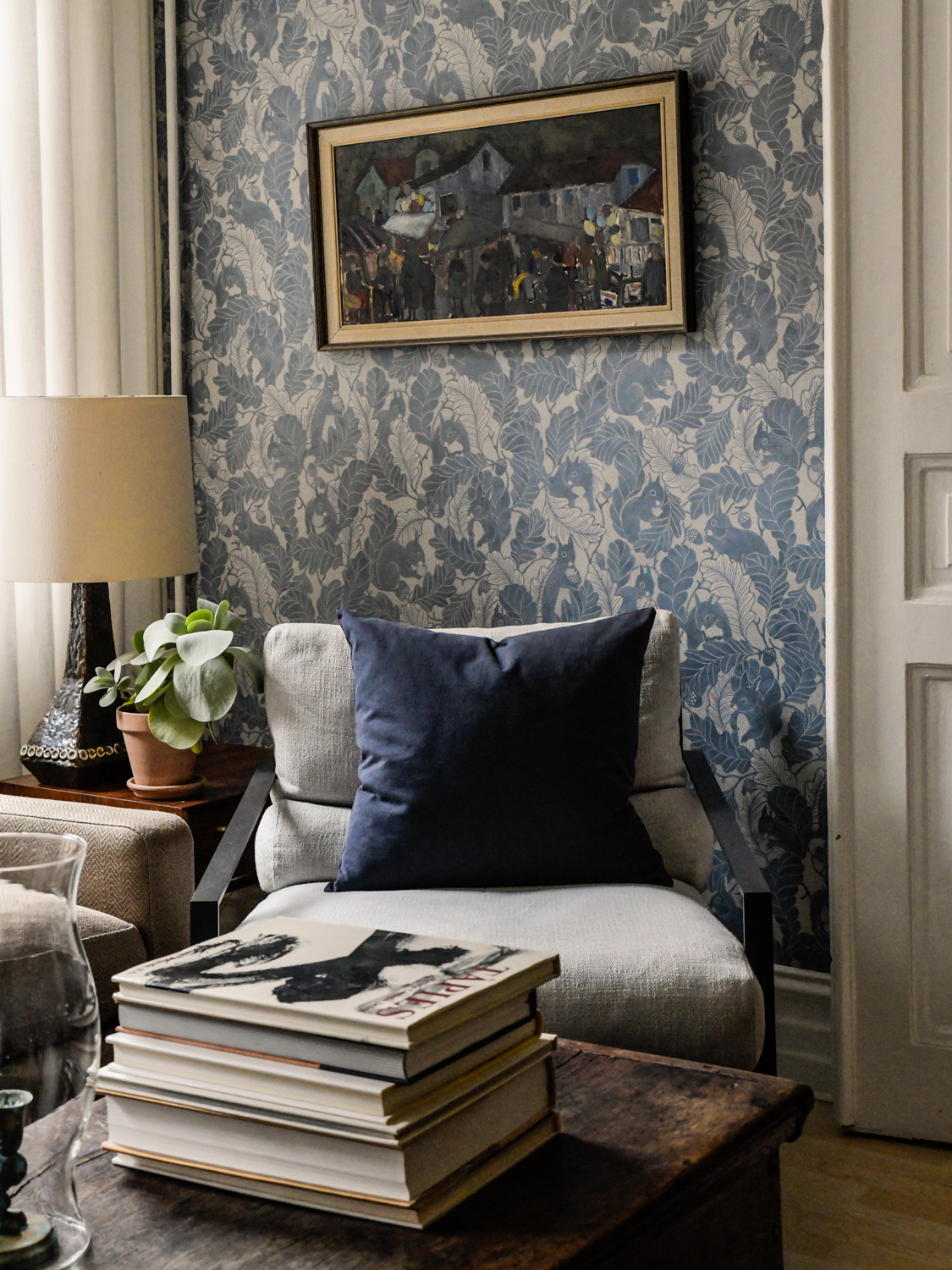 Tapete Oak Tree Tails - Washed Denim