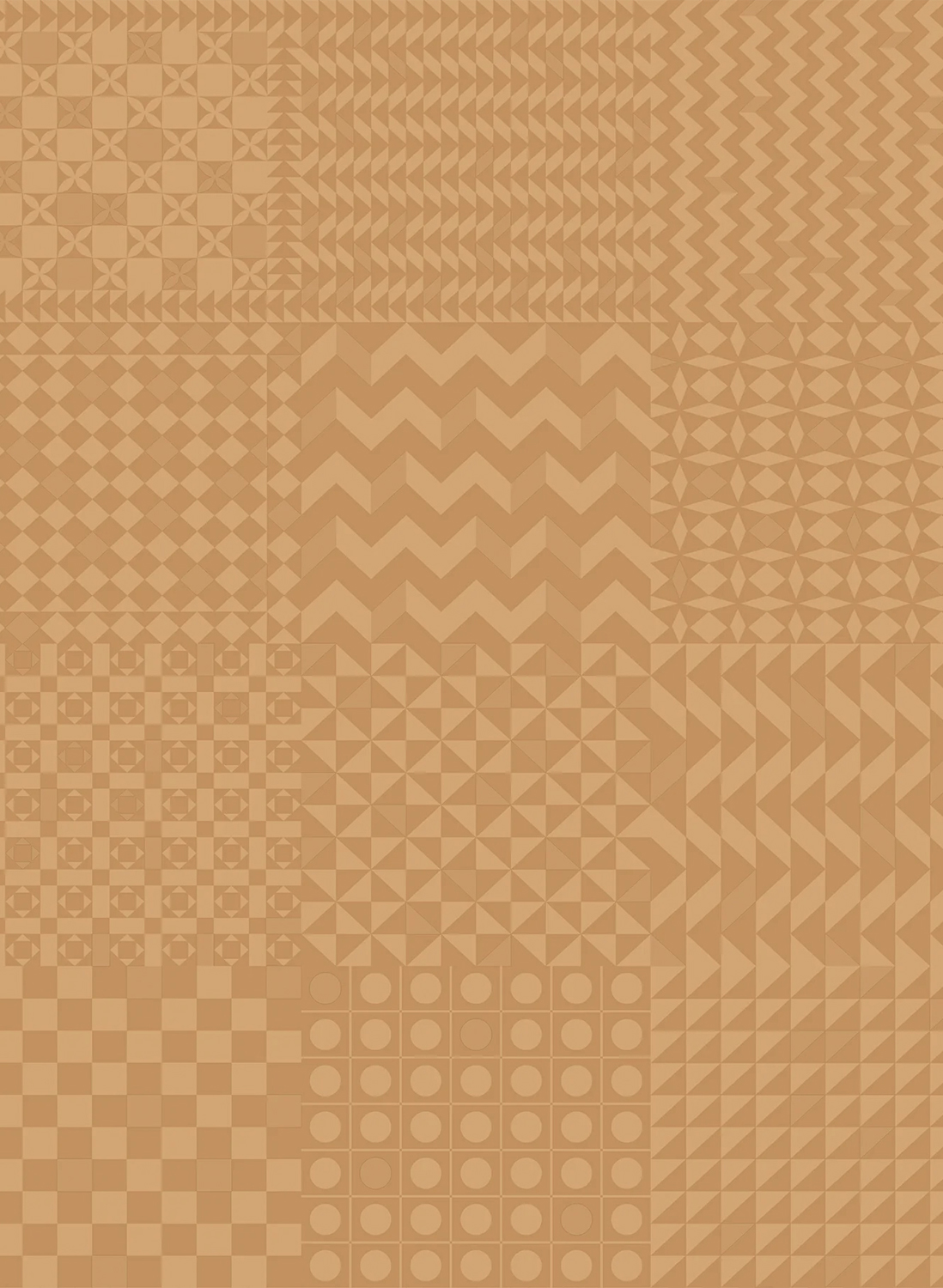 Tapete Geometrico - Gold on Gold