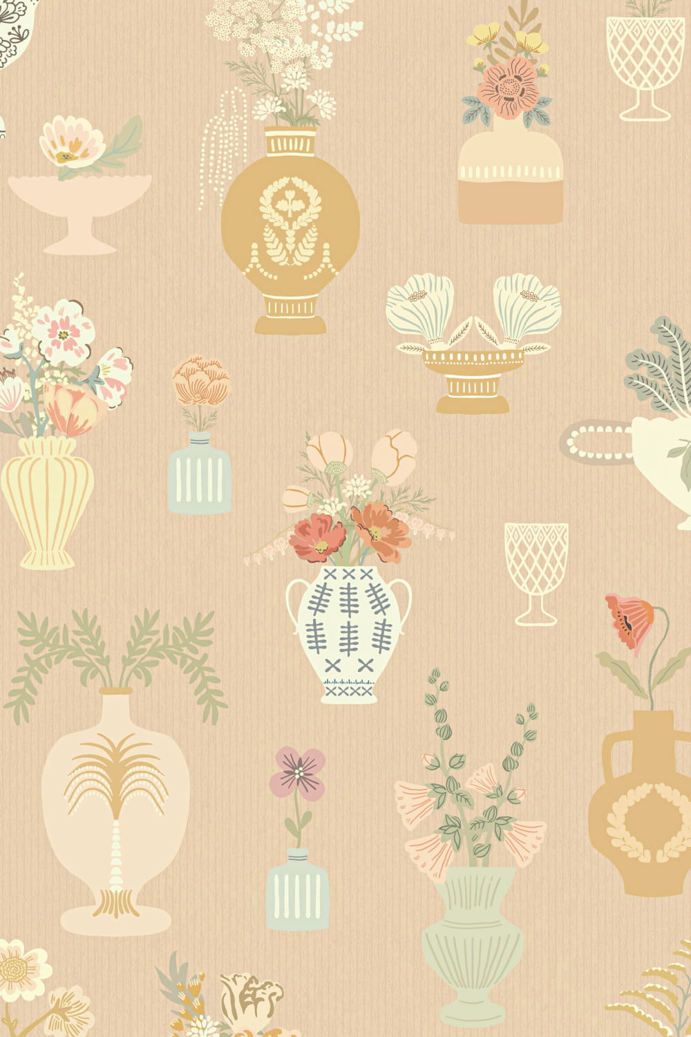 Tapete Floral Daiquiri - Blush Terra