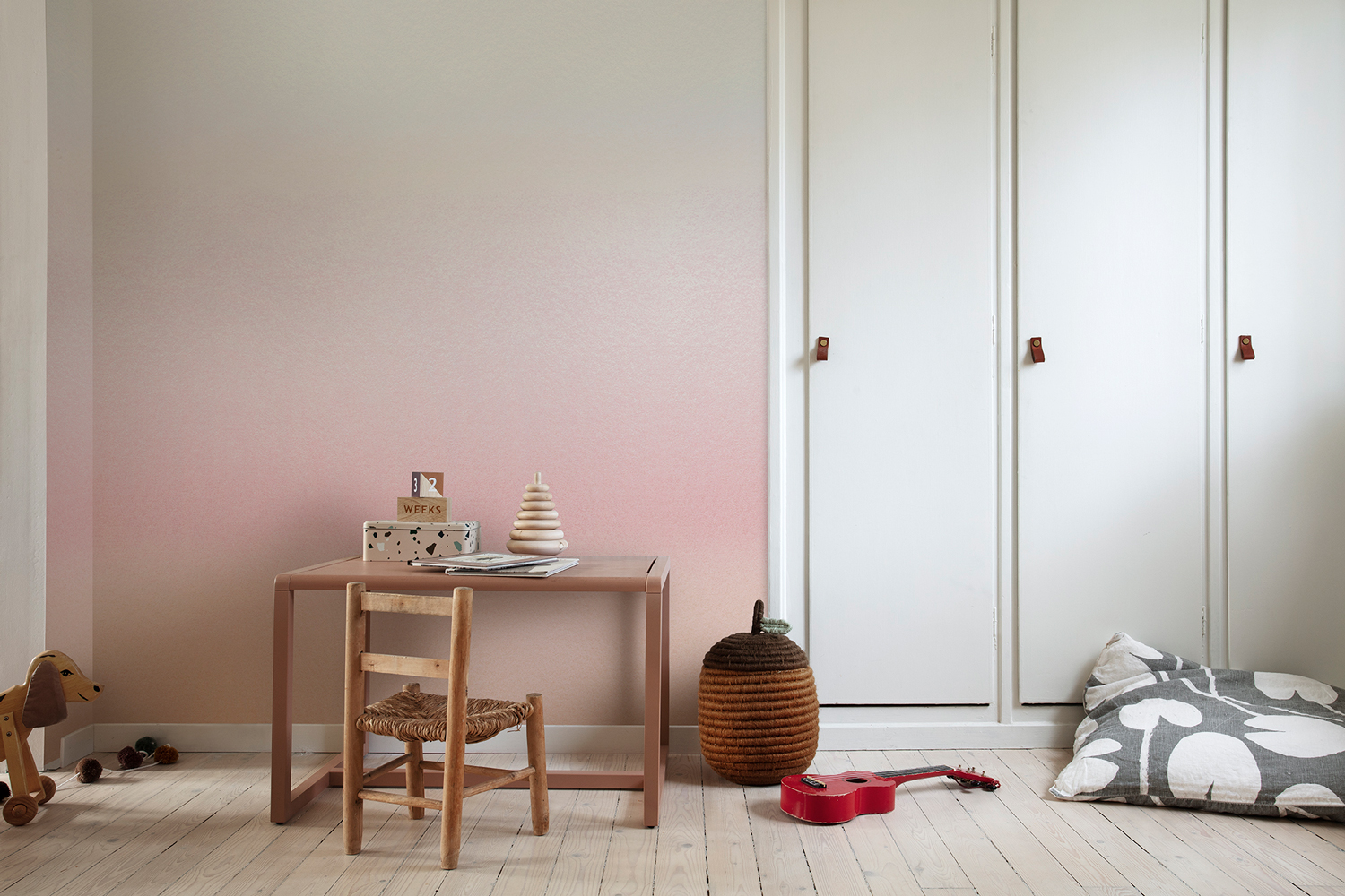 Wandbild Skymning - Pink