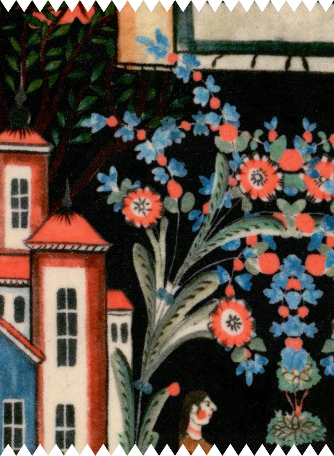Fabric Tales of Tyrol Peat Black - Velvet
